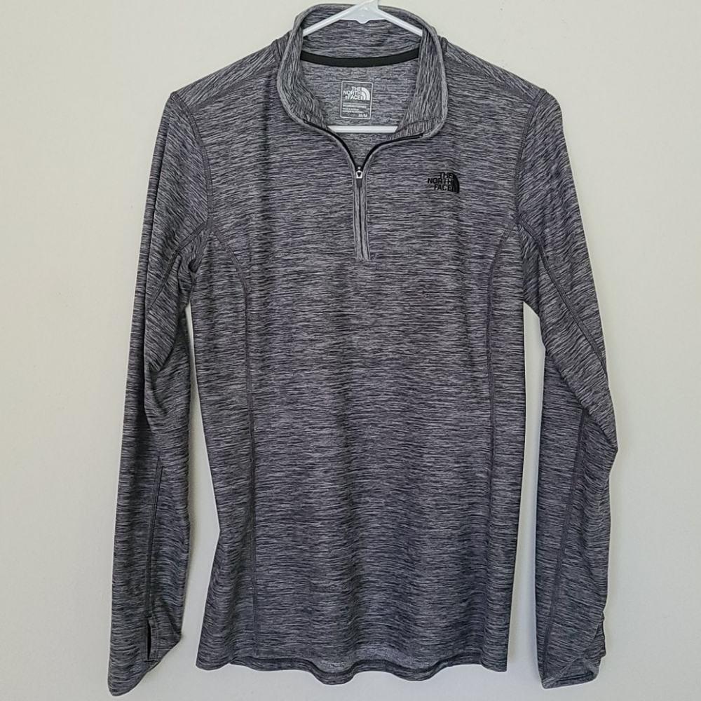 North Face Charcoal Space Dye Second Layer Top